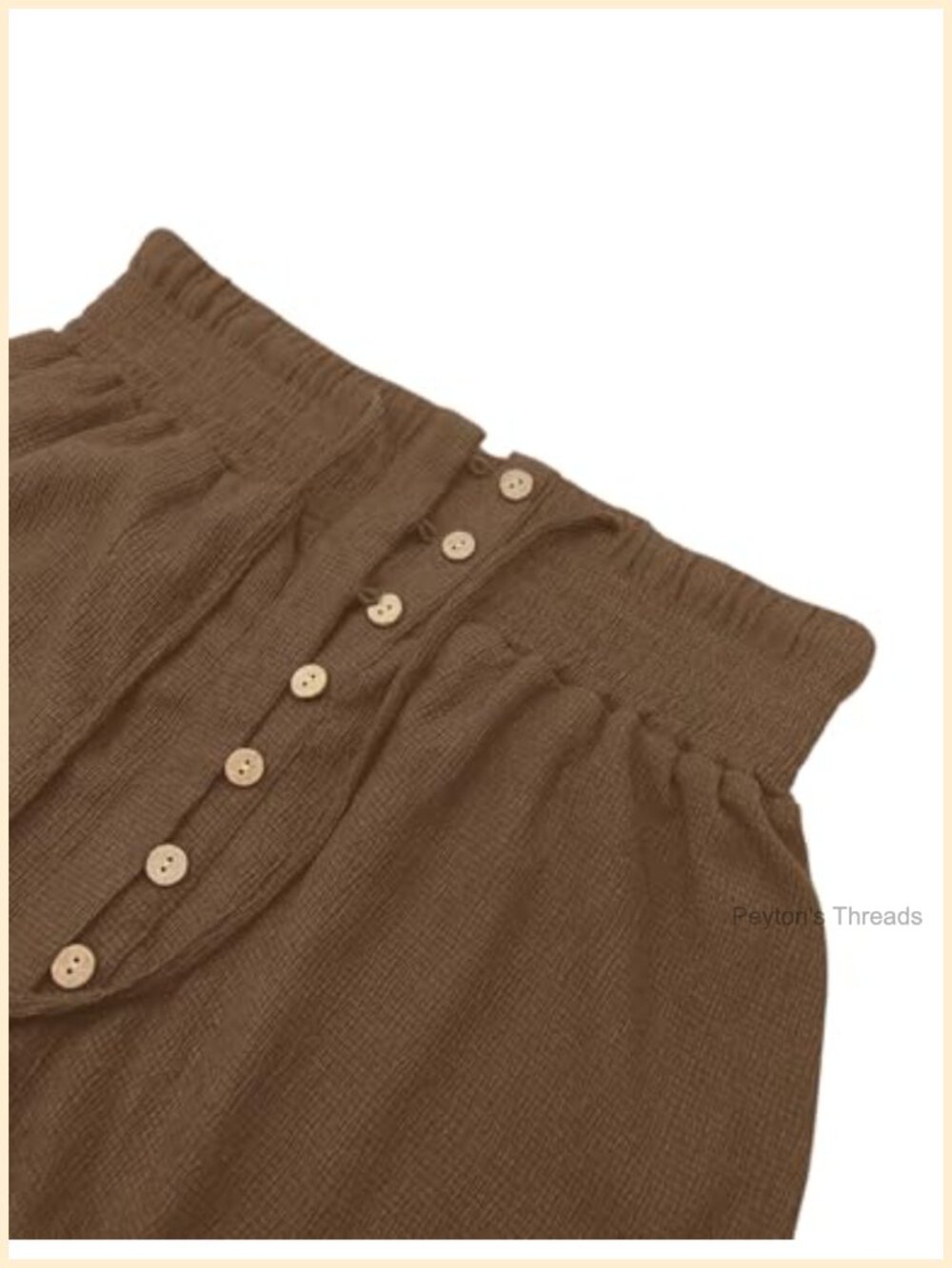 Women's Elastic Waist Button Down Maxi Skirt Casual Loose Flowy Swing Slit Front - Picture 5 of 6